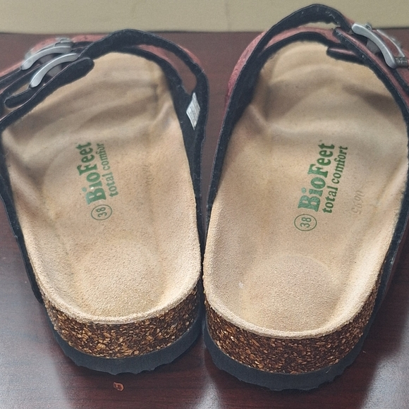 Biofeet Burgundy Total Comfort Sandals - Picture 4 of 8